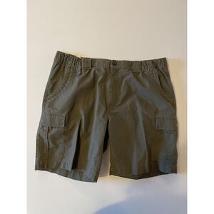 Savane Men's Brown Green Cargo Shorts 40‎